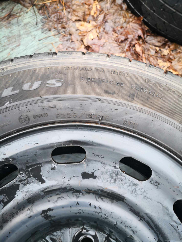 1pc Steel Rim Goodyear 225 60 r16 summer tire 5x114.3pcd pattern in Tires & Rims in City of Halifax - Image 4