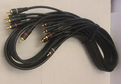 NEW (3.6m) 5-RCA Male RGB Component Audio Video Gold Cable HDTV, View more