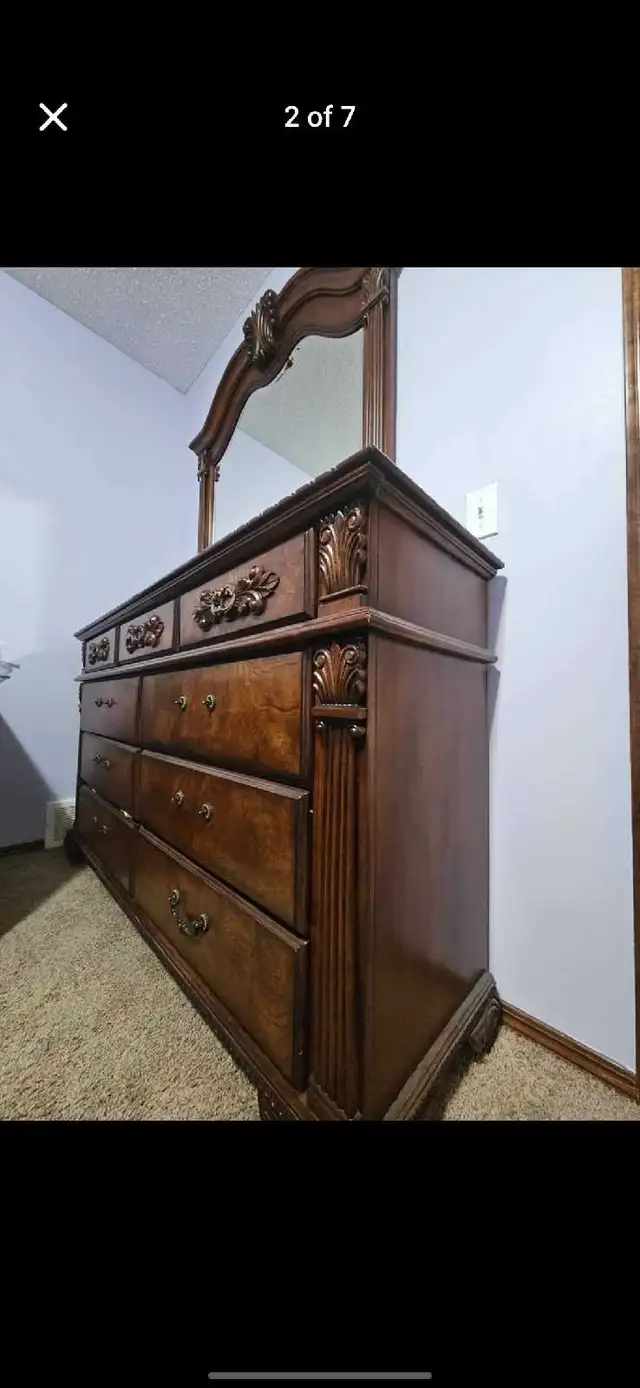 Solid Wood Dresser with Mirror63436969960579121