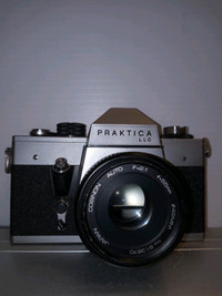 Praktica LLC SLR 35mm Film Camera W/Cosinon Auto 55mm F/2.1 Lens