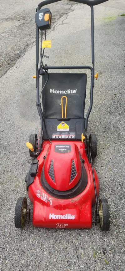 Homelite Electric lawnmower $50, View more