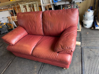 All Leather Love Seat