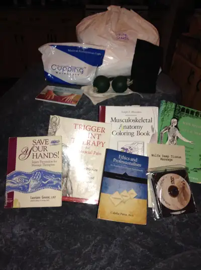 Massage Therapy related items FREE – in Perth Sheets (2) Cupping Kit (3 cups and instructions) BeCal...