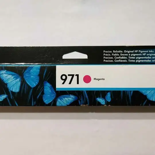 HP 971 Magenta Original Ink Cartridge (CN623AM)  EXP AUG 2020