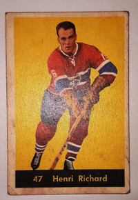 HENRI RICHARD 1960 Parkhurst #47 Card, HALL OF FAME Montreal Can