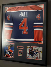 Taylor Hall Framed Signed Jersey & Photo