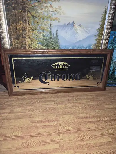 Vintage Corona Bar Mirror, View more