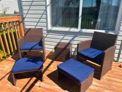 Patio Set – Chairs, Ottomans & Table, View more