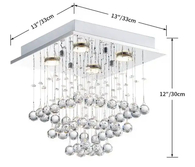 Shrine Modern Crystal Chandelier in Indoor Lighting & Fans in Kitchener / Waterloo - Image 4