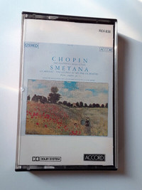 Chopin - Smetana Cassette Tape  Used Near Mint