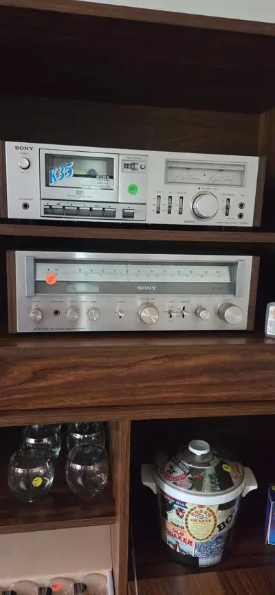 Sony Receiver and cassette player, View more