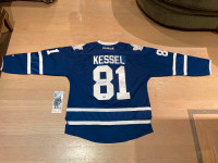 Vintage Autographed Phil Kessel Maple Leaf Jersey *81*