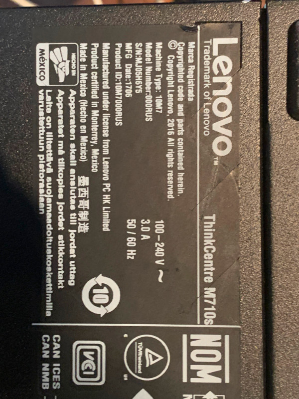 Lenovo ThinkCentre M710s - Intel Core i7 7th Gen i7-7700 3.60 GH dans Ordinateurs de bureau  à Longueuil/Rive Sud - Image 3