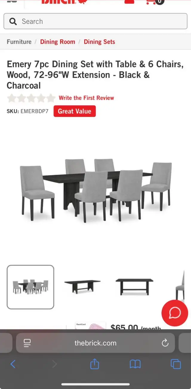 Dining Room Set in Kitchen & Dining Wares in Belleville - Image 2