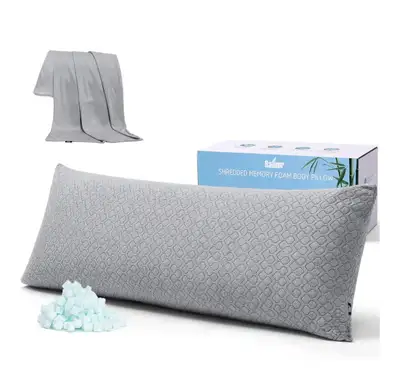 Rainmr Shredded Memory Foam Body Pillow, View more