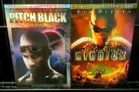 Pitch Black & Chronicles of Riddick, Unrated Dir Cut DVD X2 NICE