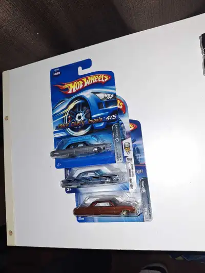 - 1964 Chevrolet Impala - vintage Hot Wheels lot of 3 variations - 1/64 scale diecast cars - $20 for...