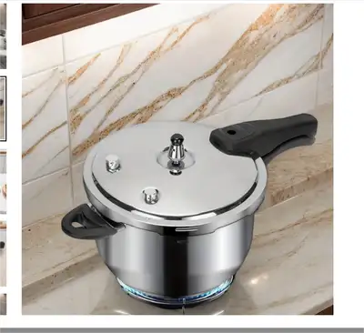 $49, brand new 5 L stainless steel high pressure cooker( in orig, View more