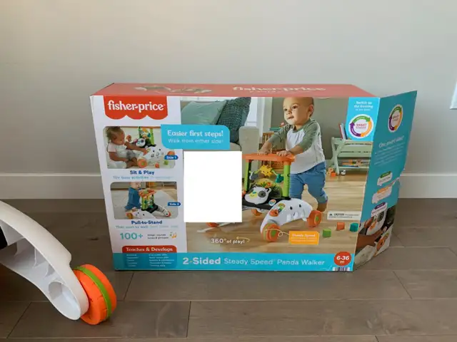 FISHER PRICE BABY STEPS PANDA TRAINING WALKER-LIKE NEW in Other in Edmonton - Image 9
