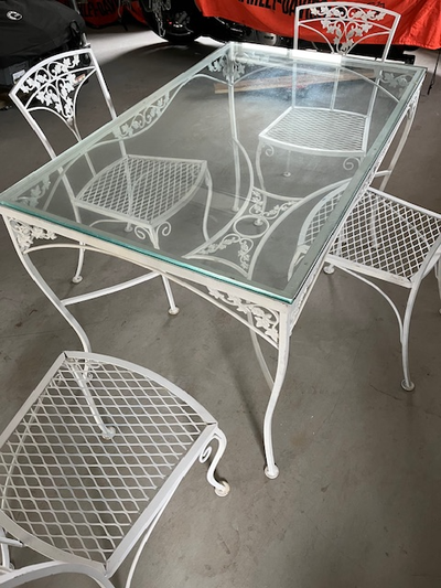 Glass top table, View more