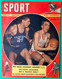 Sport Magazine, January 1948, Basketball Cover