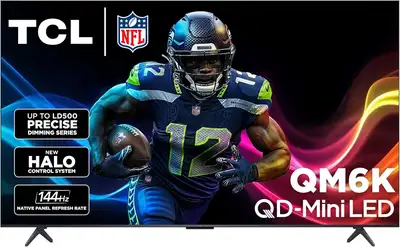 TCL 75-Inch QM6K Series QLED 4K Smart QD-Mini LED TV, View more