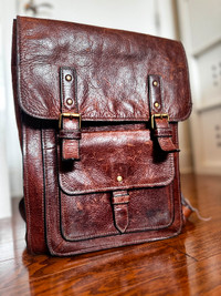 Fossil Greenville Leather Rucksack