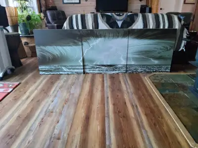 For sale  great  nice 3 panels of wall art, View more