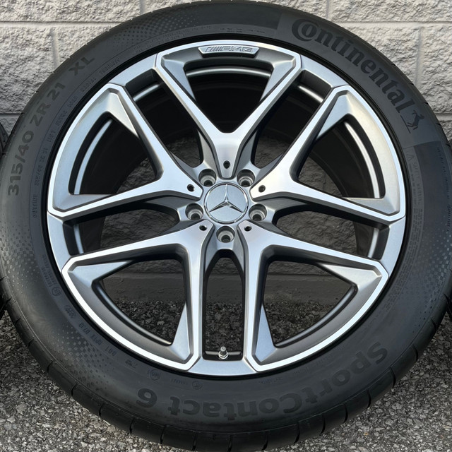 (99%) 4x MB GLE 53 AMG 21" OEM Summer Wheels Package in Tires & Rims in City of Toronto - Image 3