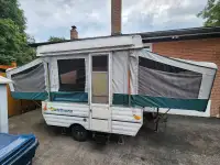 Coleman pop-up tent trailer