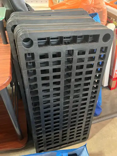 Open air shelving unit from Canadian Tire, extremely easy to assemble, sturdier than its plastic con...