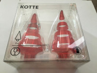 CHRISTMAS BONANZA! KOTTE/IKEA art deco conical glass ornaments