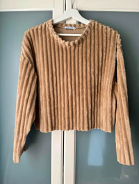 Zara Trafaluc Top,  Caramel Color, Size S