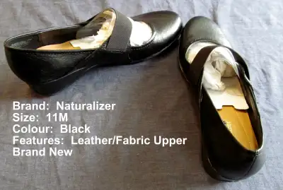 Size 11 shoes, Naturalizer, low heel, NEW, Black shoes, View more