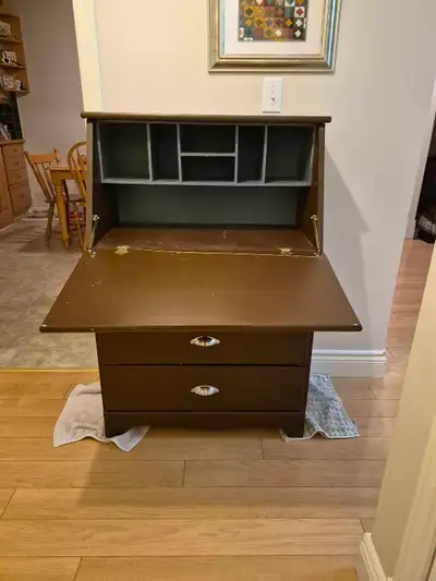wooden  secretary desk, View more