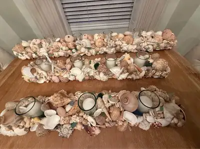 Shell and Candle Centre Pieces, View more