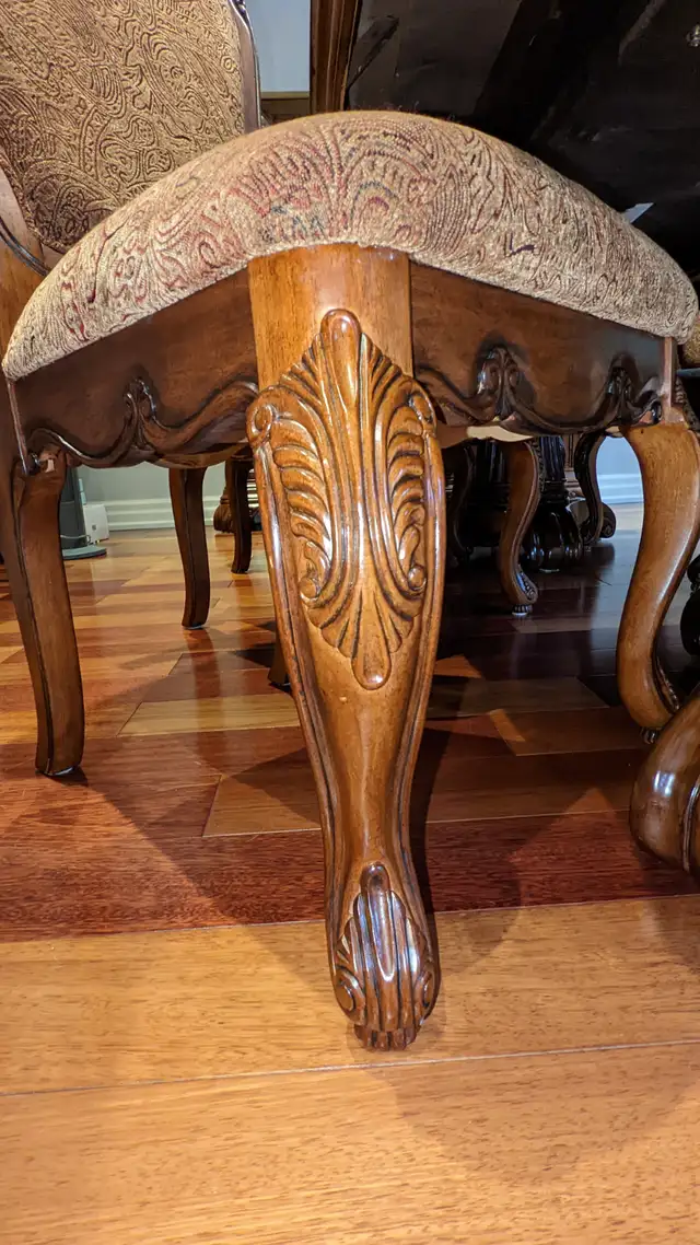 Solid Wood Dinning Table Set with Glass Top for up to 12 People in Dining Tables & Sets in Markham / York Region - Image 6
