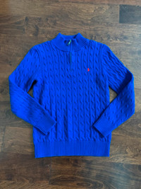 Boy's Polo Ralph Lauren Quarter Zip Sweater Size 14-16