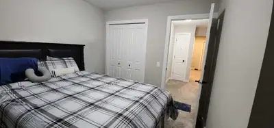 This room has it's own bathroom outside right next to it. The kitchen is being shared. There are sto...