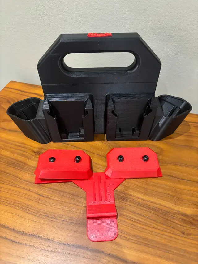 Battery Caddy for Milwaukee Combo – holds 4xM18 and 2xM12 Bat in Power Tools in Markham / York Region - Image 9
