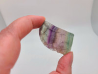 Fluorite Semi Polished Small Crystal Slab