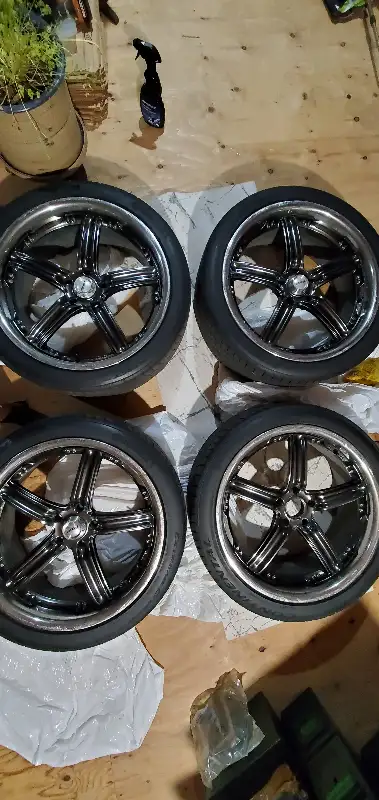 Selling 20" Alloy Fast Wheels/Mags/Rims 5x114.3mm comes with 2 Continental ExtremeContact DWS06 245/...