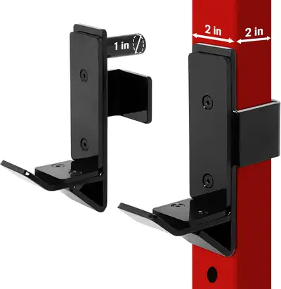 Pair of Yes4All 2x2 Power Rack J-Hooks – New, View more