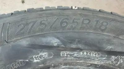 4 Michelin primacy xc all terrain tires 275/65R18 Still some tread on them . Great for backup tires...