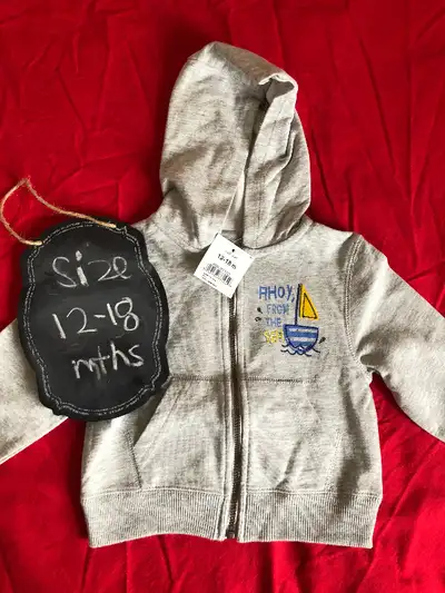 Brand new Joe Fresh Baby Grey Hoodie jacket - NWT, View more