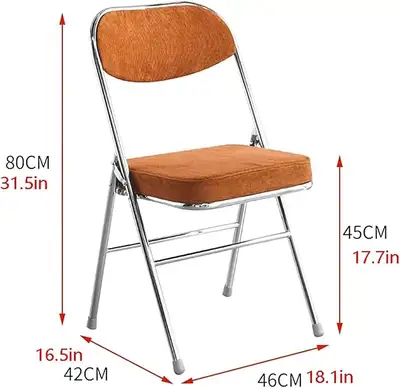 vintage mid-century modern chrome folding chair, View more