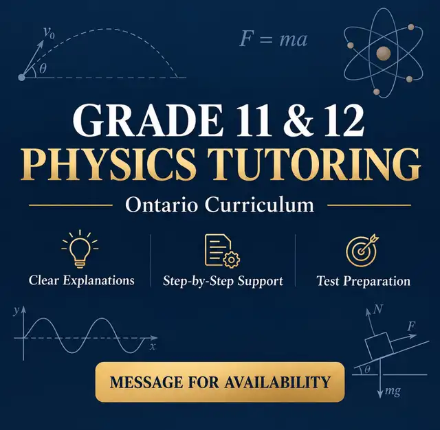 Physics Tutor - Highschool Grade 11 & 12