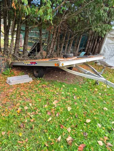 Newman aluminum 8X10 double tilt trailer. All new tires, including spare. 2nd spare also. Lights wor...