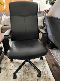 IKEA Leather Swivel Chair