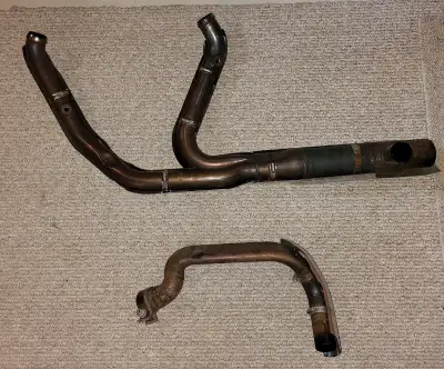 Mint Condition Harley Davidson Front Header for 2017 and Newer M8 Touring Models Also Included is Cr...